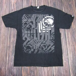 Famous Stars & Straps Shirt Mens Large Black Graphic Tee Travis Barker Skulls